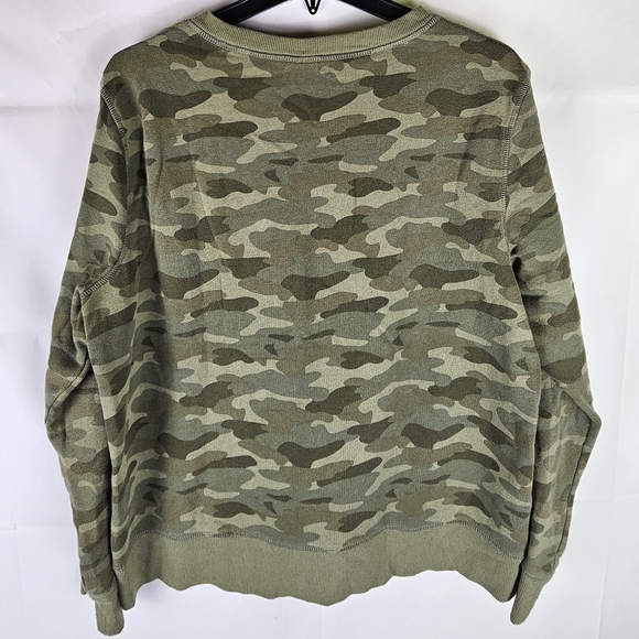 Amazon Essentials Camo Sweatshirt Pullover Size L Gorpcore Fall Loungewear Comfy - Picture 6 of 6